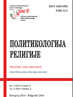					View Vol. 10 No. 2 (2016): Politics and Religion Journal
				